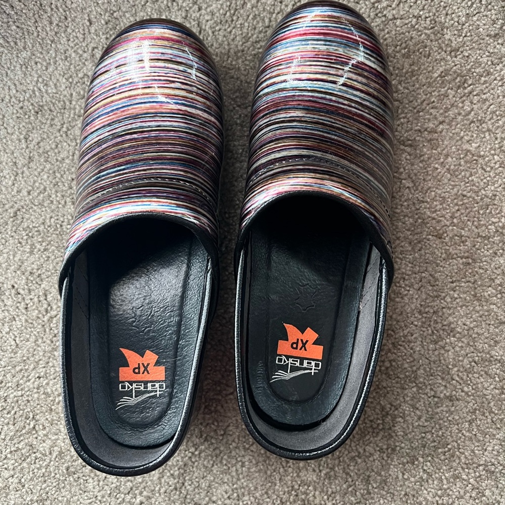 Dansko Colorful Striped Clogs